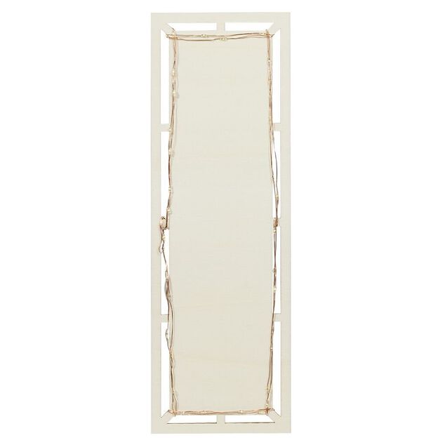Plat de pr&eacute;sentation &agrave; LED 30x12cm bois beige