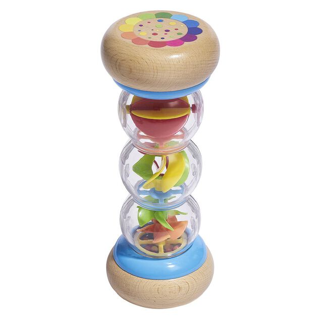 Hochet bâton de pluie en bois