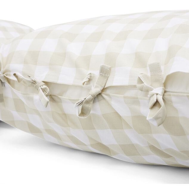 Parure de lit 2 personnes 220x240cm quadrillage petit carreau