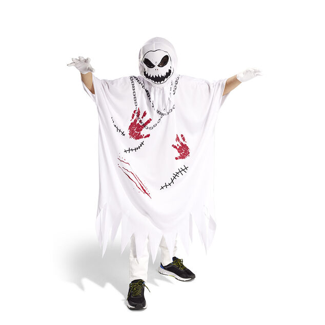 D&eacute;guisement enfant Halloween fant&ocirc;me sang rouge et blanc 7/10 ans