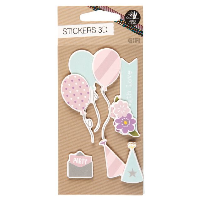 Sticker 3D carton