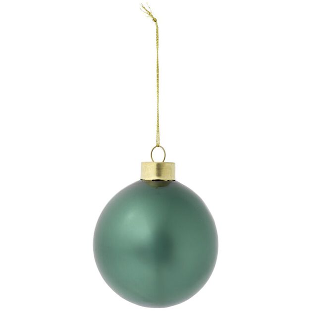 Boule de No&euml;l en verre Fantasia &Oslash;8cm (3 mod&egrave;les dor&eacute;/vert/rouge)