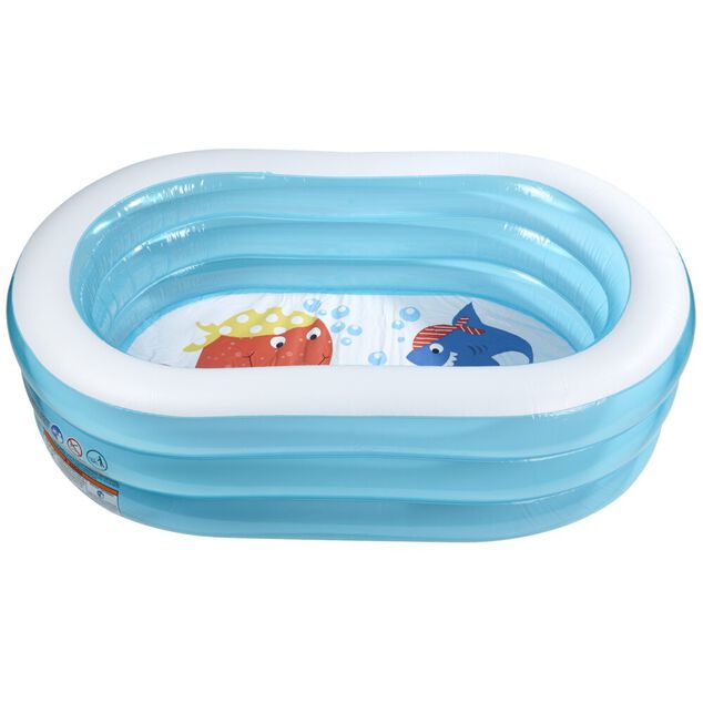 Piscinette gonflable enfant ovale Intex 107x163xH46cm