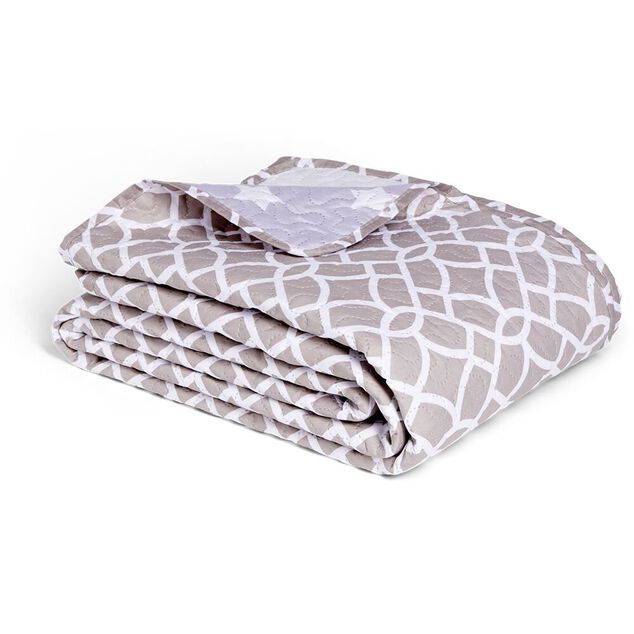Couvre-lit 220x230cm imprimé (2 modèles)
