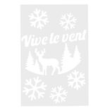 Pochoir inscription Joyeux Noël ou Vive le vent