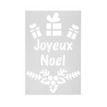 Pochoir inscription Joyeux No&euml;l ou Vive le vent