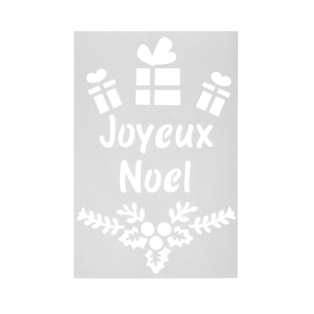 Pochoir inscription Joyeux No&euml;l ou Vive le vent