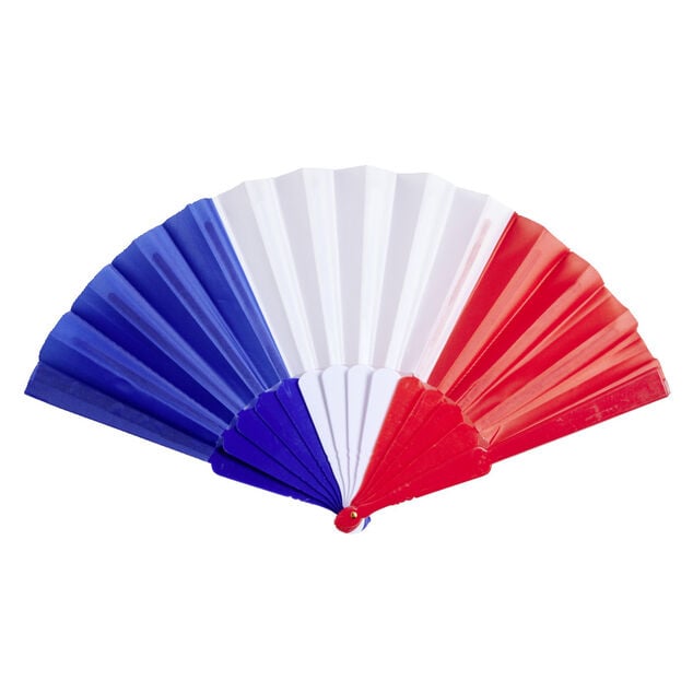 &Eacute;ventail supporter France bleu blanc rouge 40x22cm