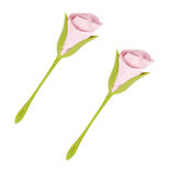 Pr&eacute;sentoir serviette papier forme tige verte fleur