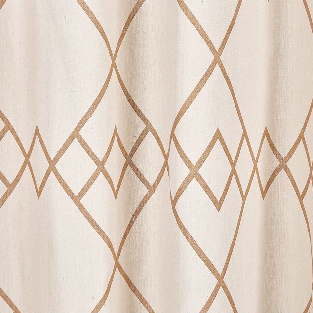 Rideau polycoton 140x240cm berb&egrave;re beige