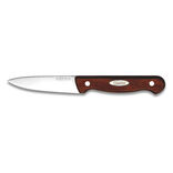 Couteau office inox pleine soie manche bois backelis&eacute;