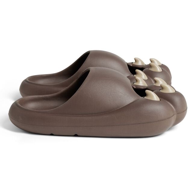 Chaussons griffe caoutchouc marron 40/41