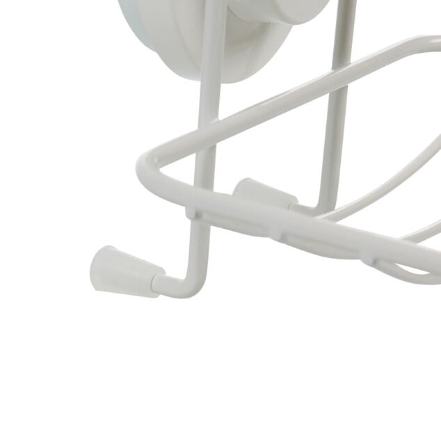 Porte savon blanc &agrave; ventouse blanc