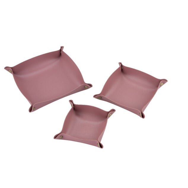 Lot de 3 pani&egrave;res de rangement 12/15/18cm - 3 coloris