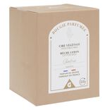 Bougie marron dans verre senteur ambre patchouli Ø7xH8cm