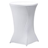 Housse pour table haute Fiesta blanc Ø80xH110cm