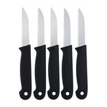 Couteau &agrave; l&eacute;gumes x5 &eacute;pluche et d&eacute;coupe L16cm