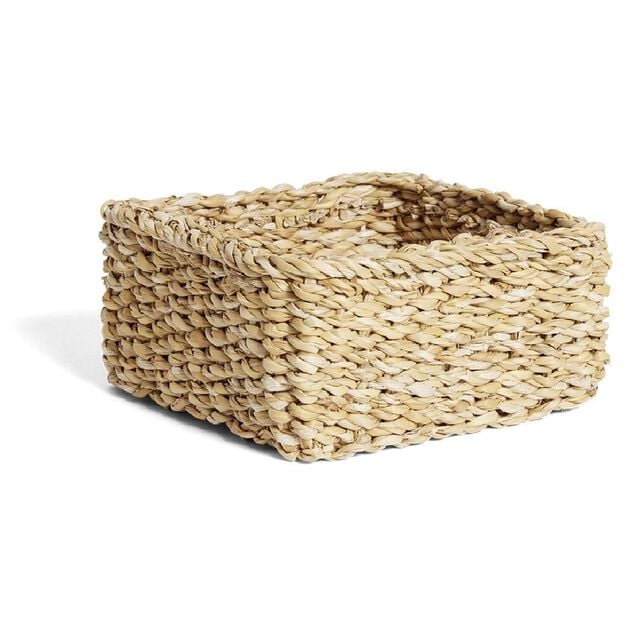 Pani&egrave;re osier carr&eacute;e petit mod&egrave;le 18x18xH8cm