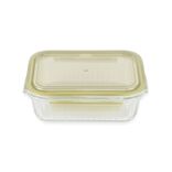 Bo&icirc;te de conservation en verre avec couvercle plastique 640ml