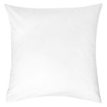 Taie d'oreiller carr&eacute;e coton blanc 63x63cm