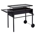 Barbecue &agrave; charbon Lima 3 hauteurs de cuisson grande surface