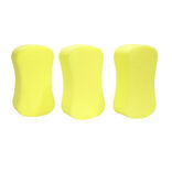 Lot de 3 &eacute;ponges de lavage pour voiture 21x11x6cm