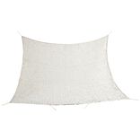 Voile d'ombrage carr&eacute; ajour&eacute; Corse gris taupe 100% polyester 300x300cm