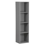 Structure Box Cube 4 cases 35x30x137cm bois gris