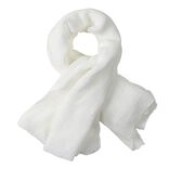 Foulard plissé pailleté uni blanc