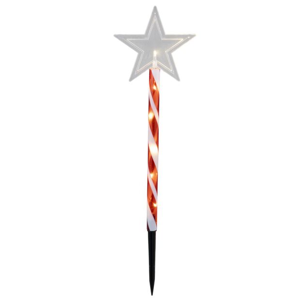 D&eacute;coration de No&euml;l &agrave; planter x6 lumineux 48LED &eacute;toile ou sapin H45cm (2 mod&egrave;les)