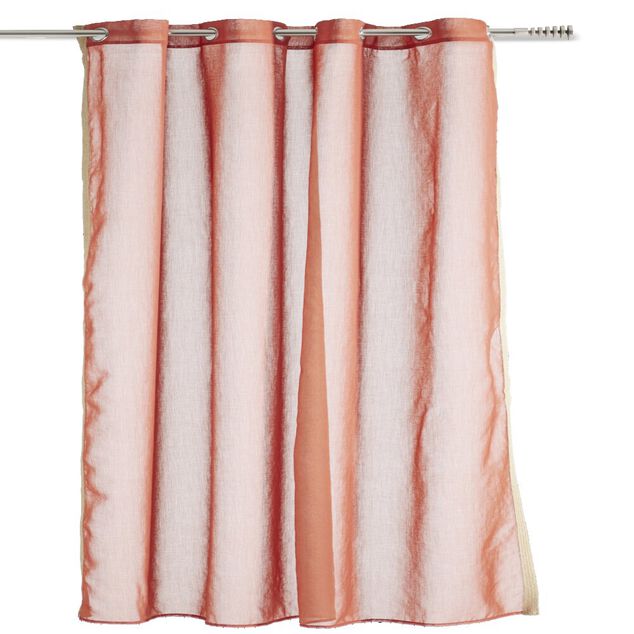 Voilage avec bordure décoration jute 140x240 cm