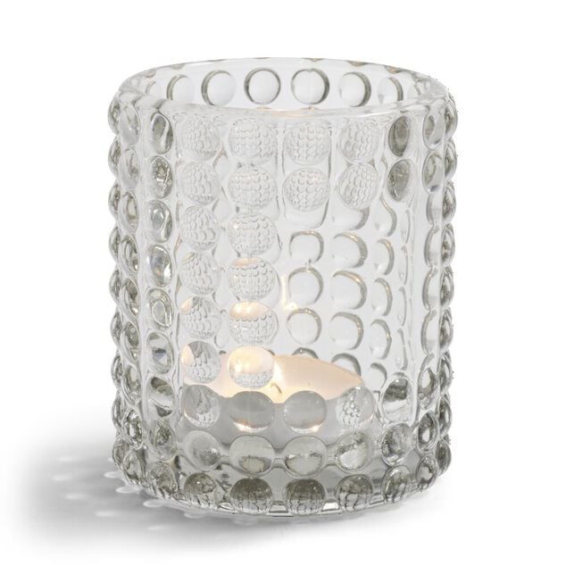 Bougeoir bubble gris &Oslash;7,8cm