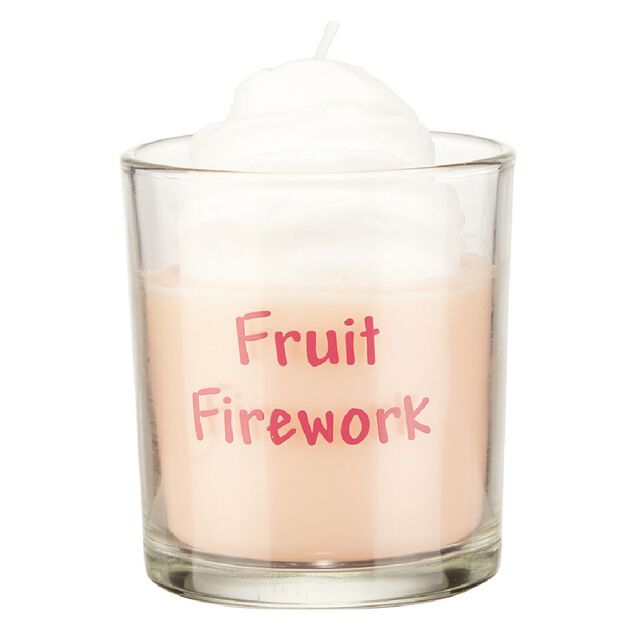 Bougie gourmande Fruit firework rose