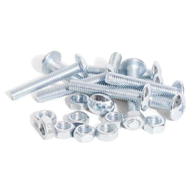 10 boulons po&ecirc;lier cruciforme acier zingu&eacute; - 5x30 mm