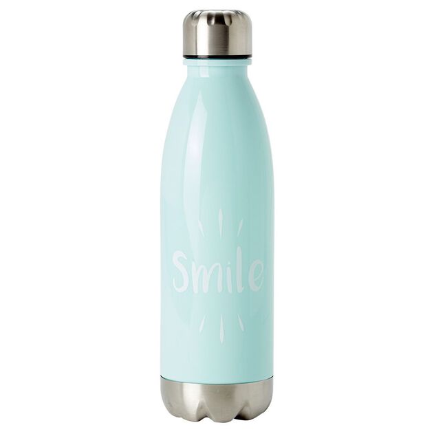 Bouteille r&eacute;utilisable message imprim&eacute; H25 cm