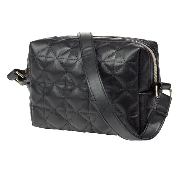 Sac à main bandoulière simili aspect capitonné 16x5,5xH11cm (3 modèles)