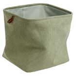 Pani&egrave;re Box Cube effet velours 31x31x31cm vert