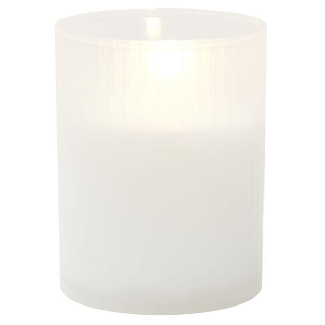Bougie fun&eacute;raire blanc &Oslash;4,8xH6,3cm x4