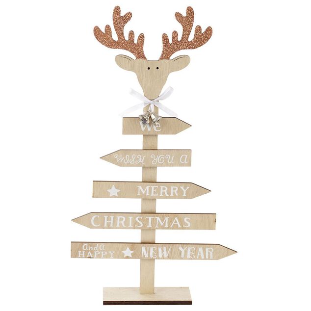 Sapin de No&euml;l en bois &agrave; poser