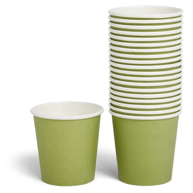 Gobelet en carton 36cl Vert olive x20