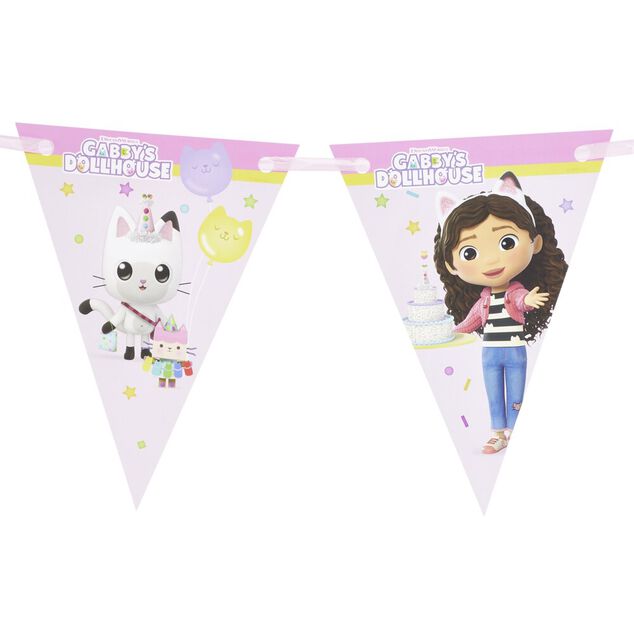 Guirlande fanion Gabby's Dollhouse 2m