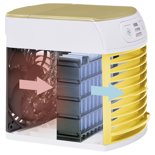 Mini rafra&icirc;chisseur d'air USB &agrave; LED 3 vitesses 600ml