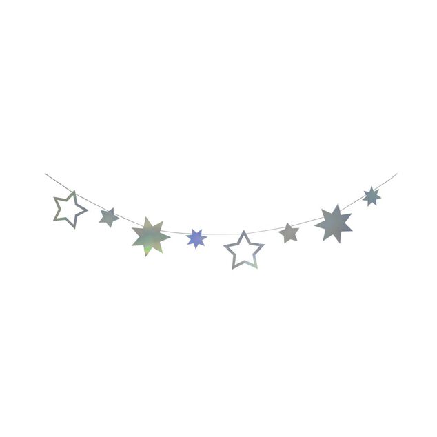 Guirlande d'&eacute;toiles brillantes 250cm