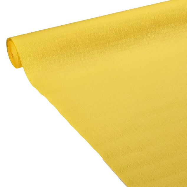 Nappe gauffr&eacute;e jaune en papier 20m