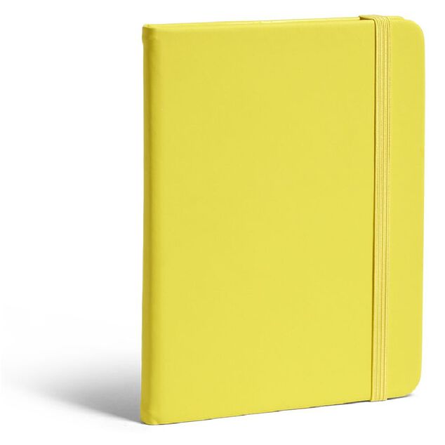 Carnet A6 &eacute;lastique et couverture mate &agrave; lignes 15x21cm