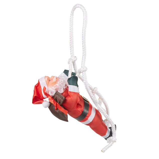 P&egrave;re No&euml;l grimpeur sur &eacute;chelle h. 20 cm