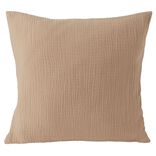 Housse de coussin 40x40cm gaze de coton orange