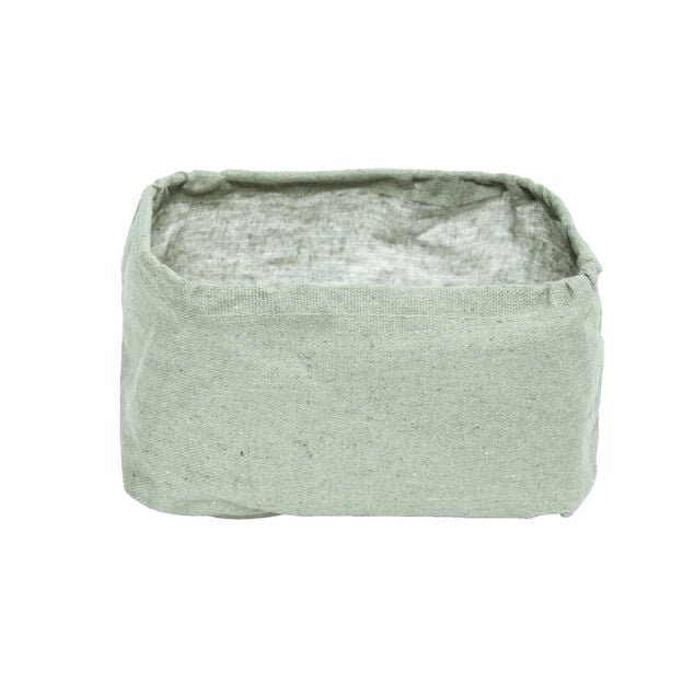 Panier de rangement vert ou marron 17x12xH10cm - 2 mod&egrave;les