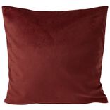 Housse de coussin velours 40x40cm terracotta