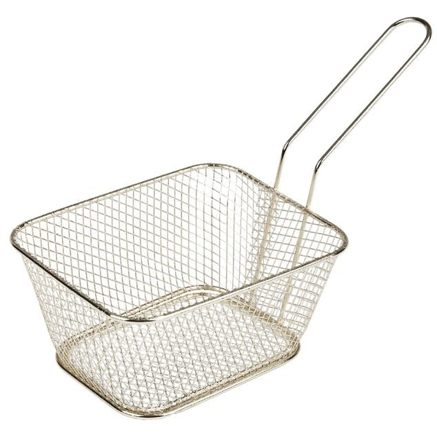 Panier de pr&eacute;sentation m&eacute;tal dor&eacute; ou argent&eacute; 24x11xH13,5cm